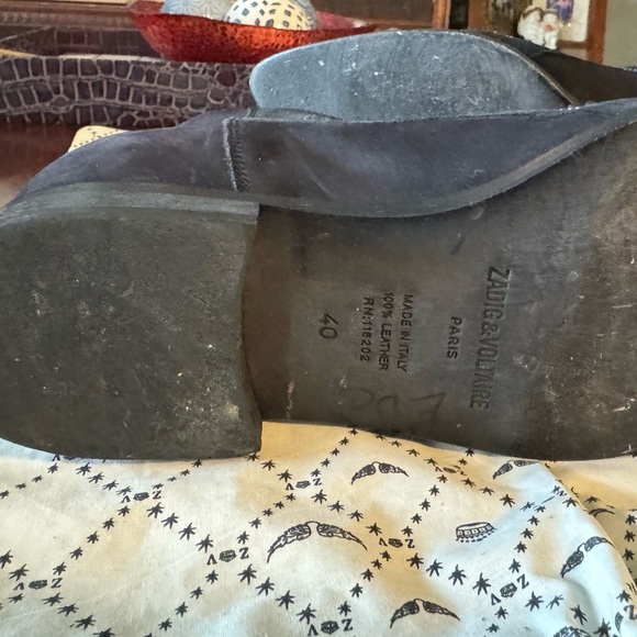 Zadig & Voltaire Women's Mods Neo Clous Embroidered Suede Western Booties Sz 40 - Picture 11 of 13